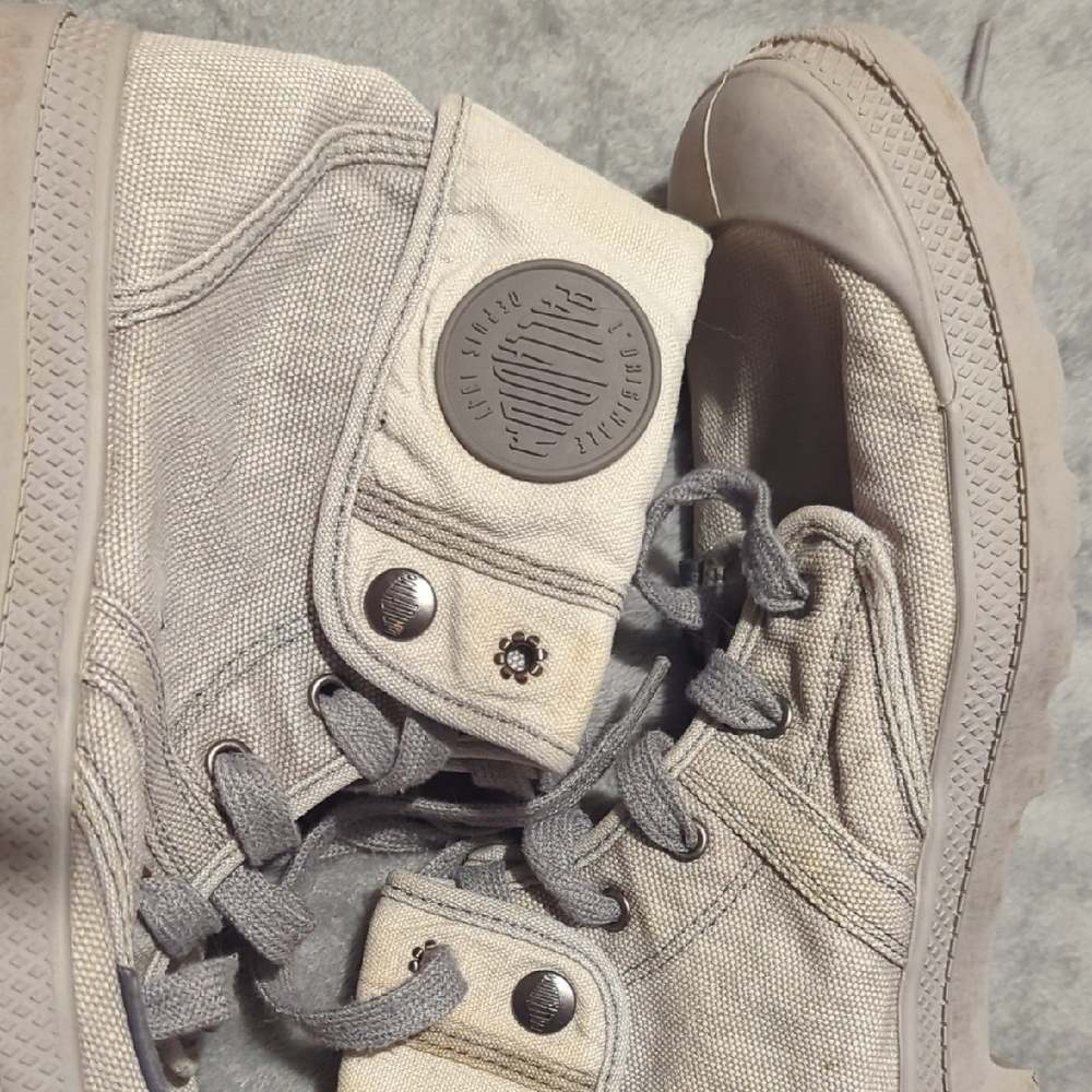 Palladium Gray High-Top Sneakers